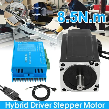 

1 Set 6A HSS86 Hybrid Step-servo Driver CNC Controller Kit Nema34 Closed Loop 8.5N.m Servo motor Stepper Motor New Arrival