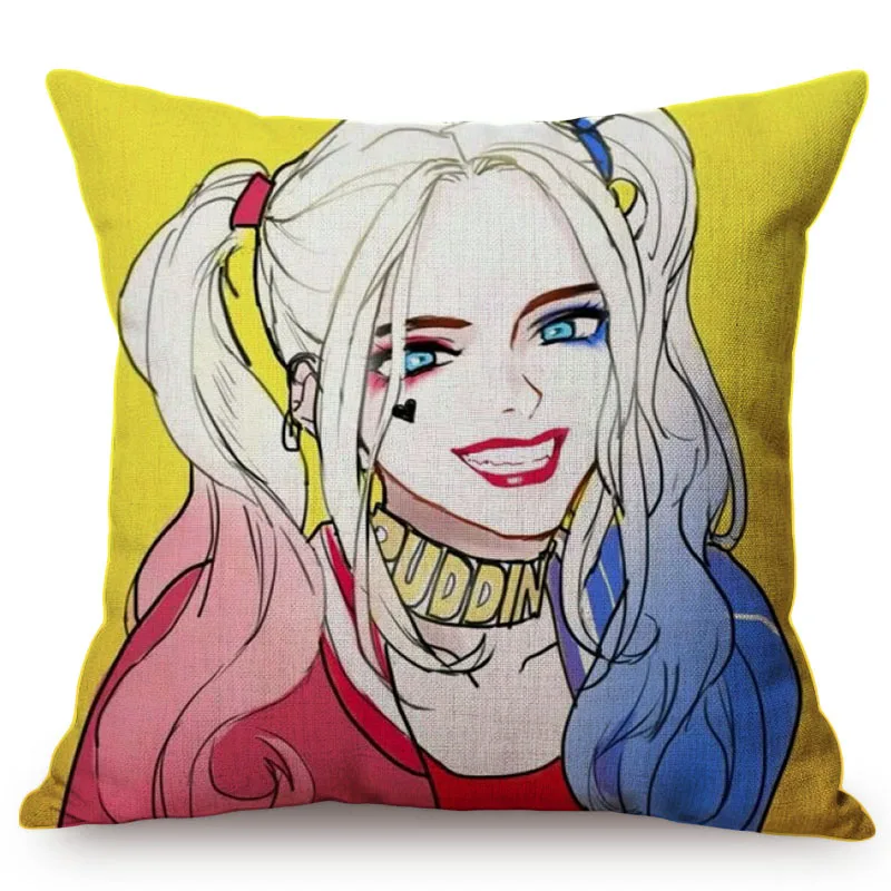 Sexy Woman Pop Art Home Decoration Sofa Throw Pillow Case Fashion Girl Gallery Coffee Shop Cotton Linen Car Chair Cushion Cover M071-15