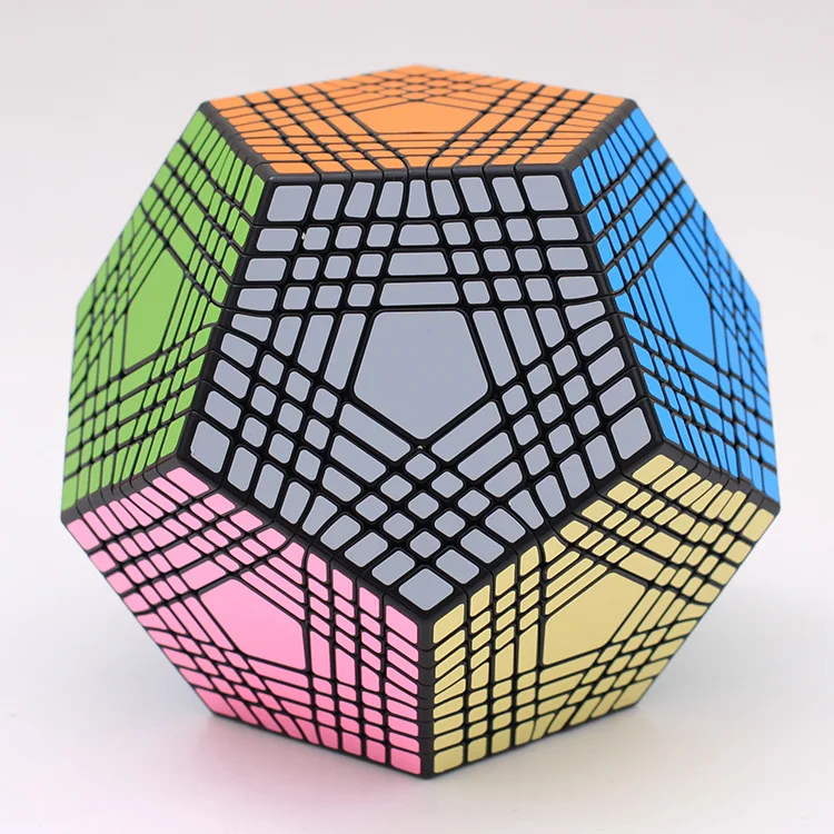 ShengShou 9x9 Megaminx Magic Cube Puzzle Cube Speed Cube For Challenge Black 