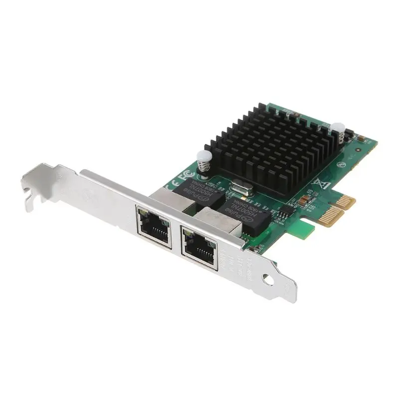 2019 новый PCI Express двухпортовый 10/100 Мбит/с гигабитная Ethernet карта адаптер сервера NIC с