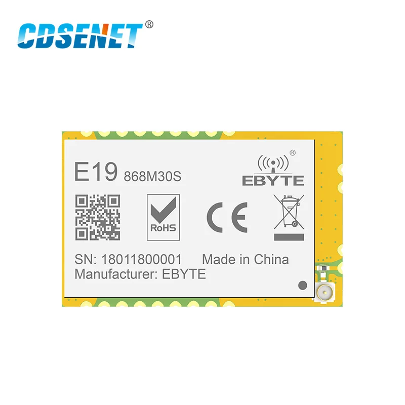 1 шт. LoRa 868 МГц SX1276 1 Вт РЧ модуль E19-868M30S iot SPI длинный диапазон 868 МГц беспроводной РЧ передатчик приемник для Arduino цепи