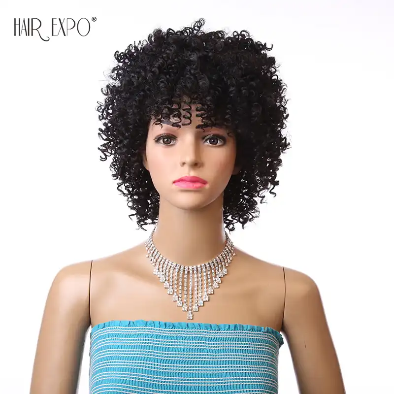 Afro Wig 6inch Short Kinky Curly Wig Synthetic African Hairstyle