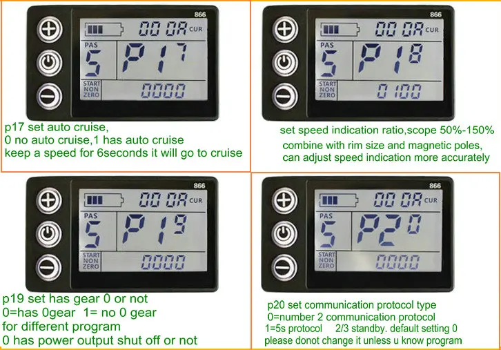 ЖК-дисплей 866+ контроллер BLDC 24v36v48v60v для электровелосипеда, аксессуары для скутера, запчасти для горного велосипеда