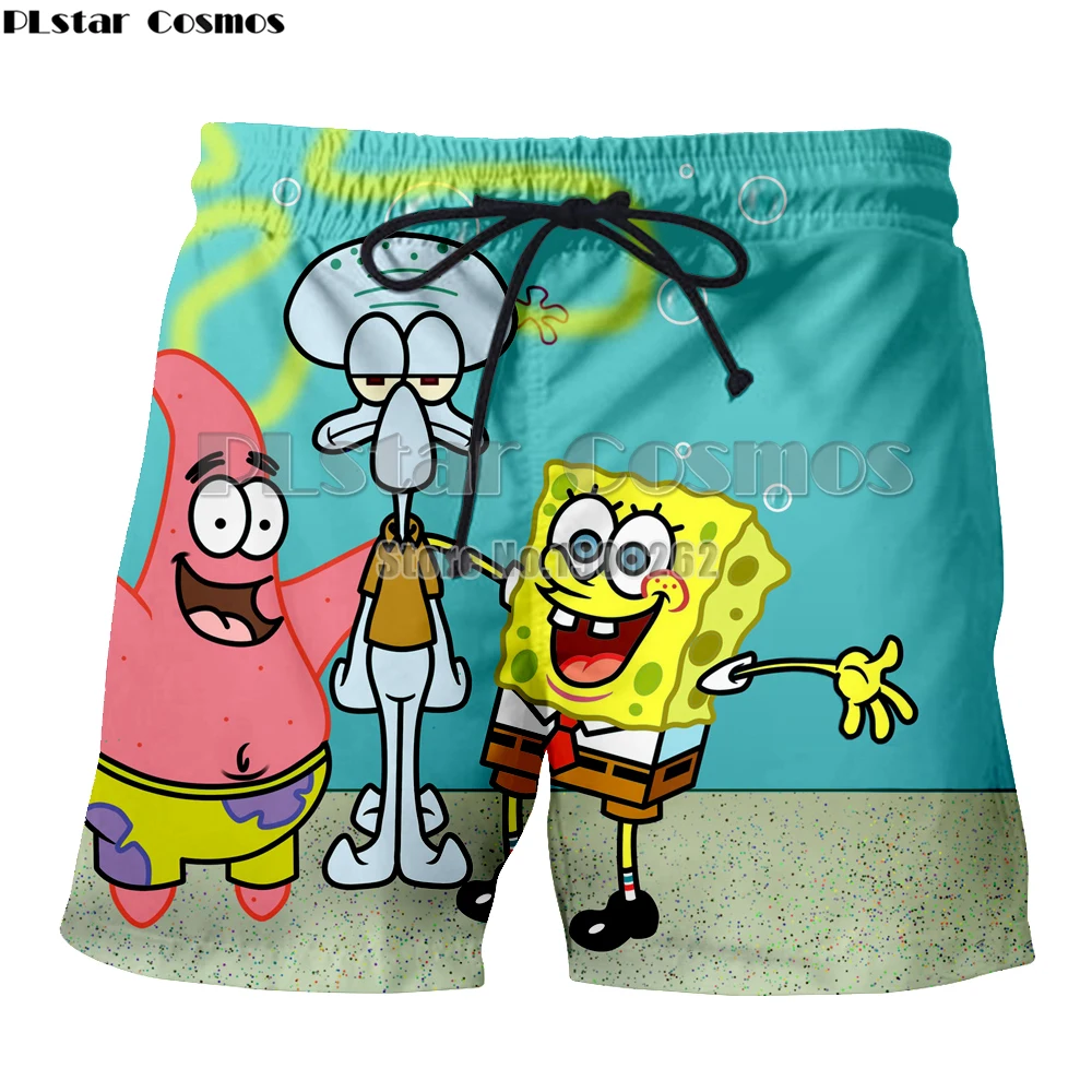 PLstar Cosmos Прямая летние новые стильные мужские шорты аниме милый мультфильм печати 3d Повседневные Шорты