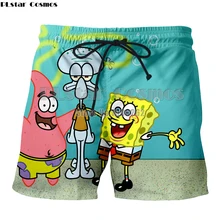 PLstar Cosmos Прямая летние новые стильные мужские шорты аниме милый мультфильм печати 3d Повседневные Шорты