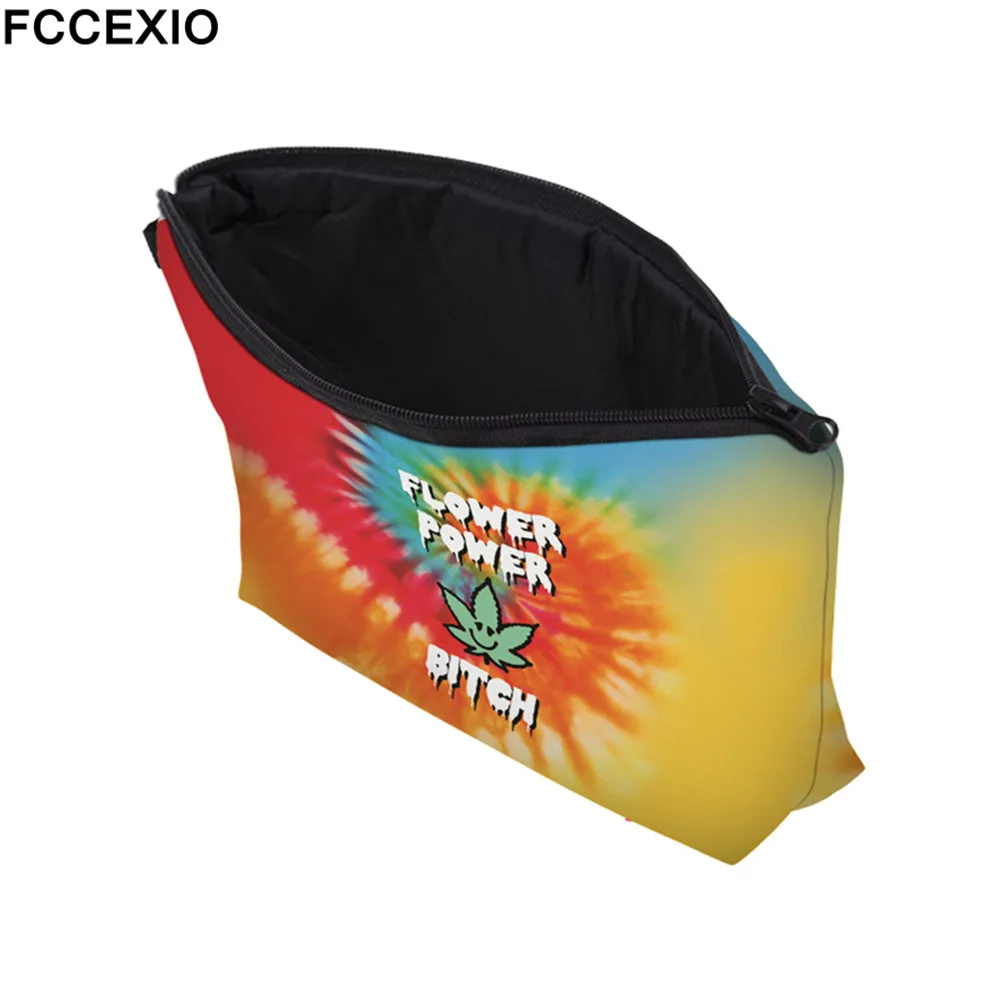 FCCEXIO 3D طباعة قوس قزح الأعشاب التجميل حقيبة متعدد الألوان نمط لطيف مستحضرات التجميل الجيبات للسفر السيدات الحقيبة النساء ماكياج Bags14 FCCEXIO 3D طباعة قوس قزح الأعشاب التجميل حقيبة متعدد الألوان نمط لطيف مستحضرات التجميل الجيبات للسفر السيدات الحقيبة النساء ماكياج Bags14