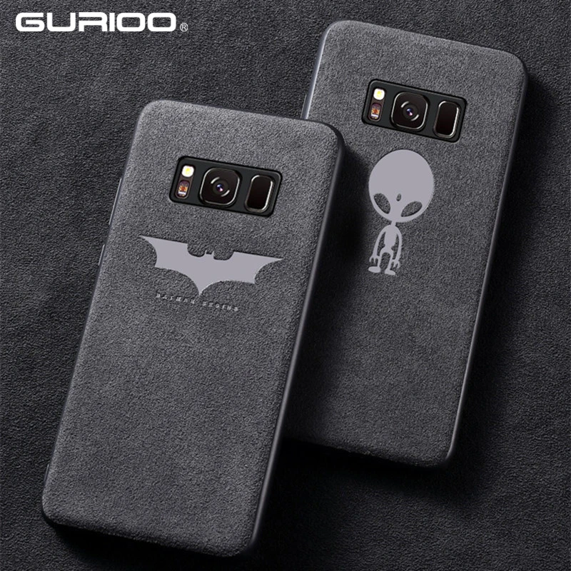 

Bat Pattern Fur Phone Cover Case For Samsung S7 S8 S9 Edge Note 8 9 A7 A8 J4 J6 2018 EU Magician Luxury Car Leather Phone Case