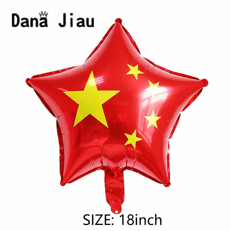 China National Flag Red Heart Ballon Olympic Games Country Mark