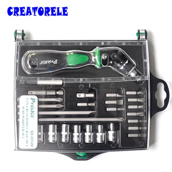 

OriginaI SD-2314M 25 In 1 ReversibIe Ratchet Magnetic ScrewdrIver W/Bits & Sockets Set ScrewdrIver Set