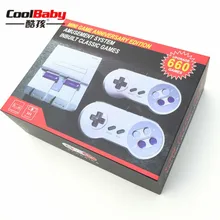 20 шт. Мини ТВ игровая консоль ручной ретро семейная игровая консоль встроенный 660 классический для SNES игр двойной геймпад PAL