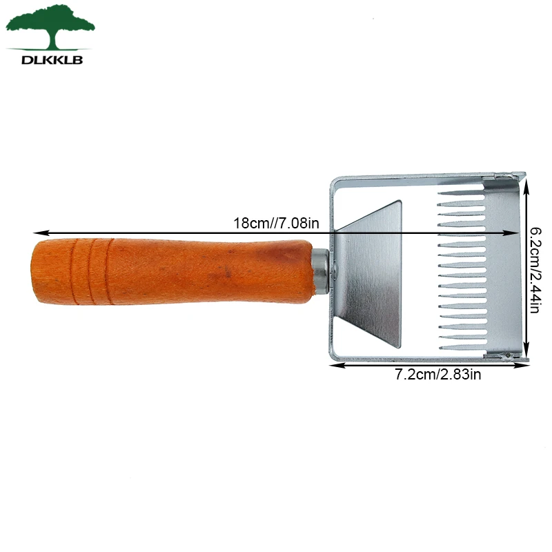 Вилка для раскройки, скребок для меда, деревянная ручка, оборудование для раскройки, инструменты для пчеловодства