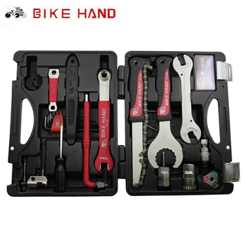 

BIKE HAND 18 In 1 Bicycle Multifunction Repair Tools Kit Toolbox Tire Tube Bottom Bracket Crank Chain Wrench Removal Tool Set