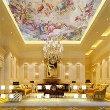 Cheap papel de parede Classical European People Oil Paintings Zenith Ceiling Frescoes Custom Photo Wallpaper 3D Mural Wall Stickers Cheap papel de parede Classical European People Oil Paintings Zenith Ceiling Frescoes Custom Photo Wallpaper 3D Mural Wall Stickers
