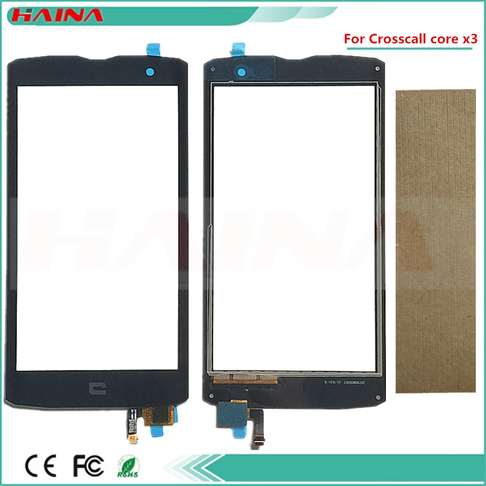 

Phone Sensor Touchscreen For CROSSCALL Core x3 Touch Screen Digitizer front glass lens panel sensor with tape