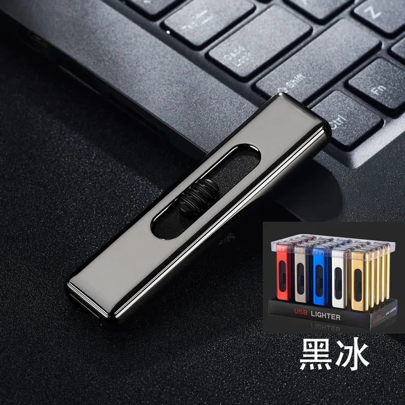 Стильный компактный пламенный Зажигалка Новый портативный usb зарядка