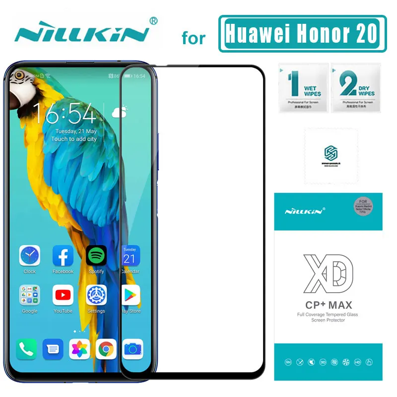 Стекло Nillkin XD CP + MAX с полным покрытием для Huawei Honor 30 Pro 20 закаленное стекло Защитная