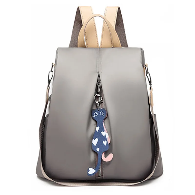 Водонепроницаемый рюкзак женская сумка для девочек-подростков детская большая сумка-рюкзак женский школьный рюкзак Mochilas - Цвет: Gray
