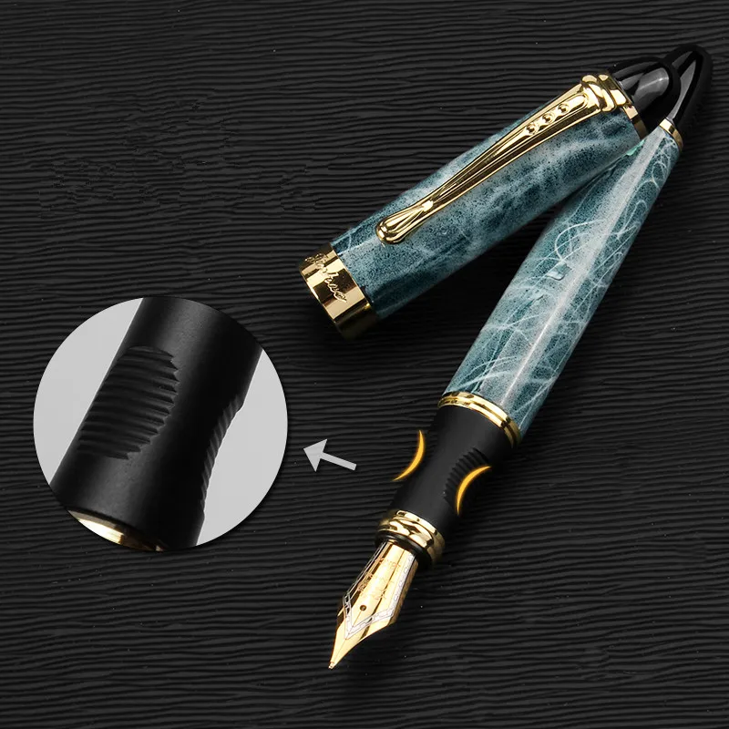 Jinhao x450 авторучка полностью Металлическая золотистая ручка Iraurita роскошные ручки канцелярские принадлежности для офиса и школы