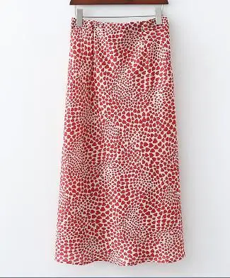 SheMujerSky/Летняя леопардовая юбка с высокой талией, юбка-русалка, юбка миди,, юбки с цветочным принтом, jupe longue - Цвет: 004