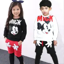 2018 baby girl boy clothing sets Autumn children s clothing Mickey baby boys tracksuits sets 100