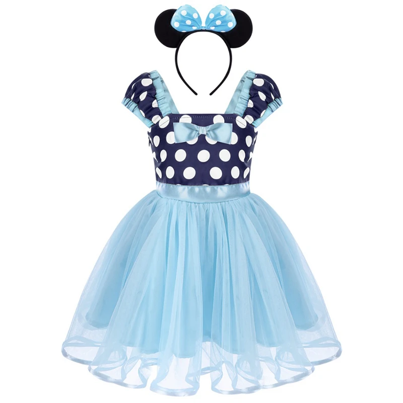 

Cute Girls Micky Mouse Cosplay Costume Birthday Cake Smash Outfit for Photo Shoot Minnie Dress Up 2pcs Baby Kids Clothes Set