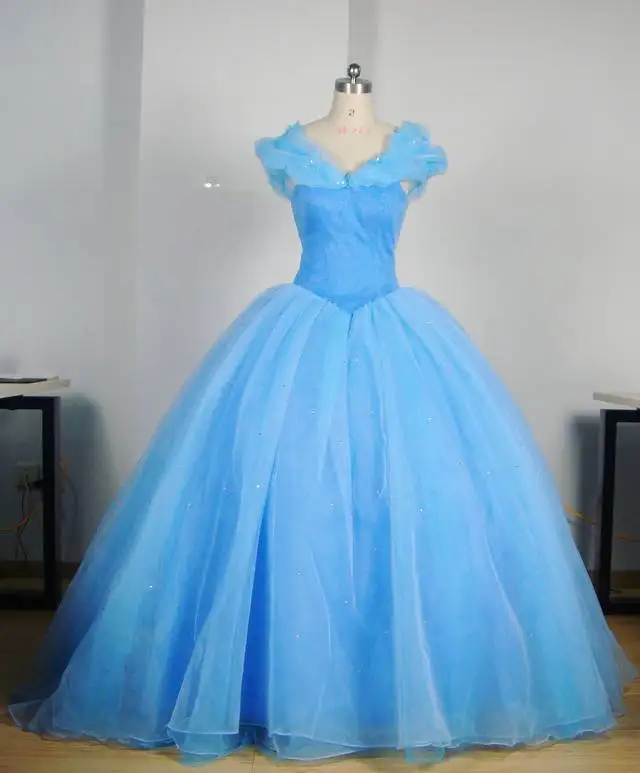 Cinderella's blue ball gown Butterfly Prom Dresses For Women Formal