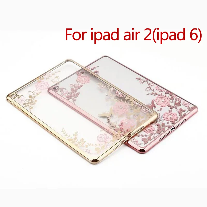 

Secret Garden Transparent Soft TPU silicon case cover for Apple Ipad Air 2/Air2 Tablet cases for ipad 6 Y2D582D