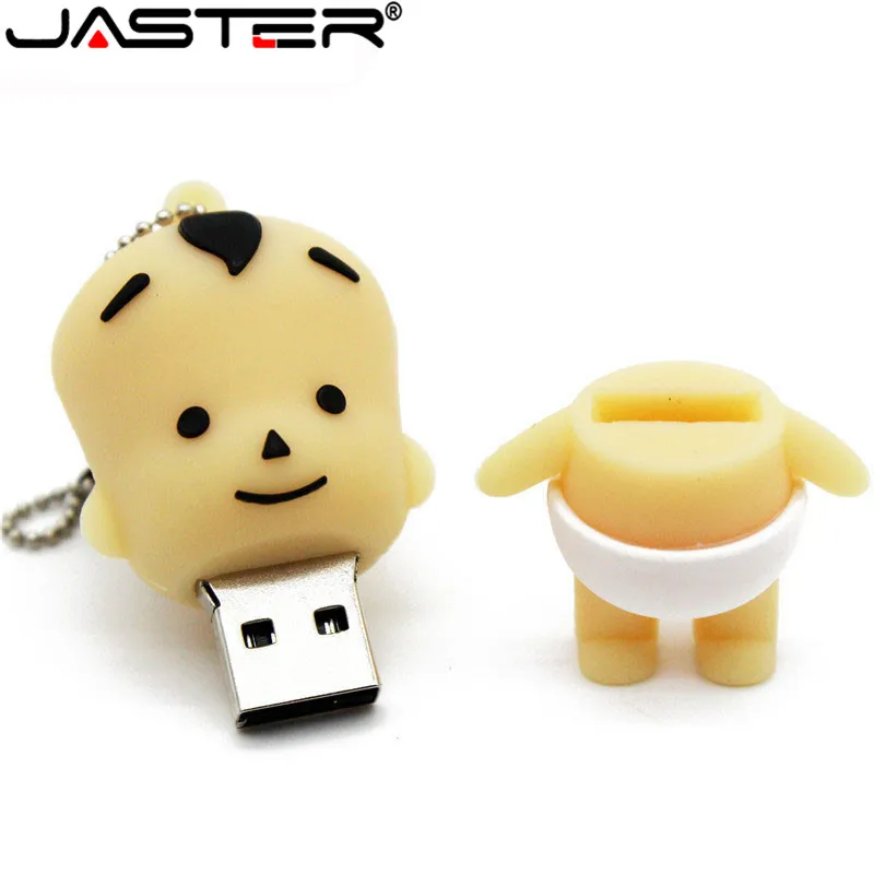 JASTER новый Usb флэш накопитель милый флеш силиконовый Смайл ребенок мультфильм usb 2 0