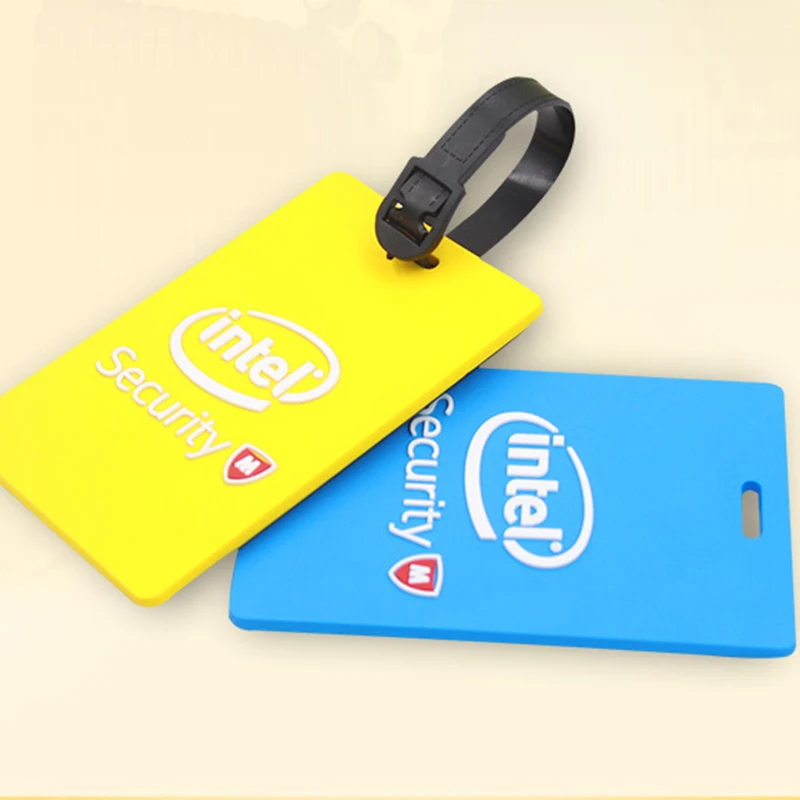 

Soft PVC Luggage Tags booking letter custom logo available