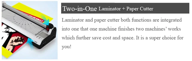 A3 Multi-functional 2 in 1 Photo Thermal and Cold Pouch Laminator with Paper Trimmer details 2