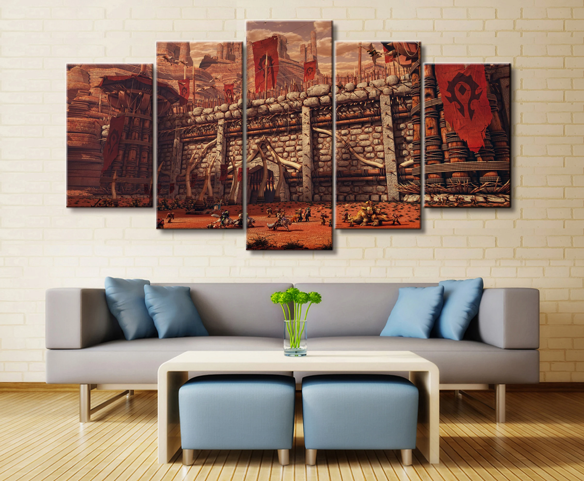  5 Piece Video Game WOW Warcraft DOTA 2 Painting Poster Decorative Mural Art Room Wall Decor Canvas 