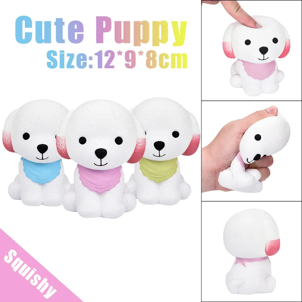 Jumbo Squishy Cute Puppy ароматический крем медленно поднимающийся сжимающий декомпрессионные игрушки Squeeze Toy 2018MAR26