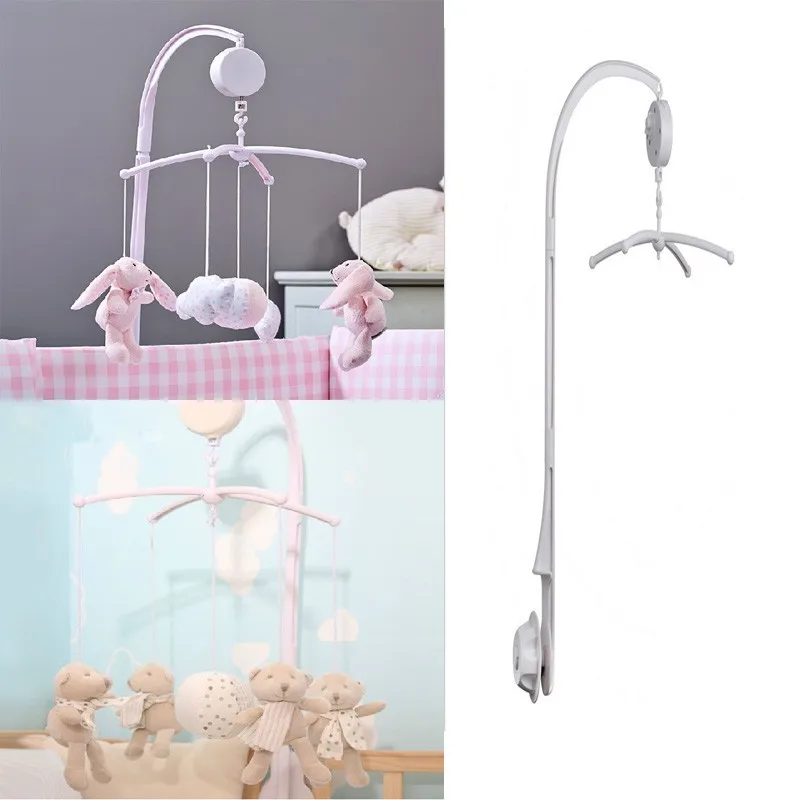 Wind-up Music Box Baby Crib Mobile Bed Bell Toy Holder Arm Bracket