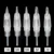 100 pcs Esterilizado Tatuagem Agulhas 3R Para Tatuagem Sobrancelhas Lip Maquiagem Permanente Máquina Caneta Microblading Tattooin Cartuchos de Tinta