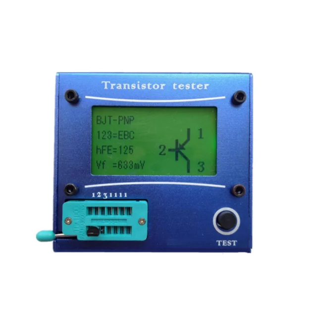 

LCR-T4 тестер транзисторов ESR Meter Mega 328 транзисторы с синим чехлом