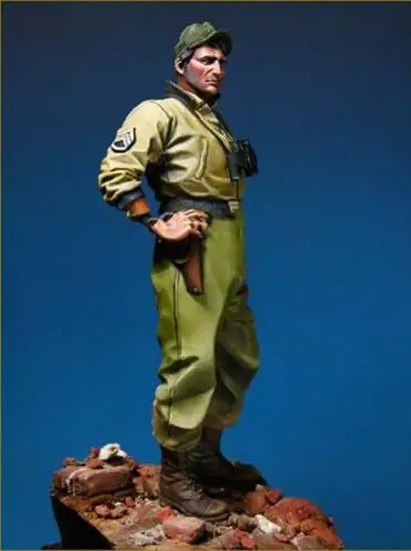 1/18 resin смола фигура Второй мировой войны США танкер солдат 90 мм