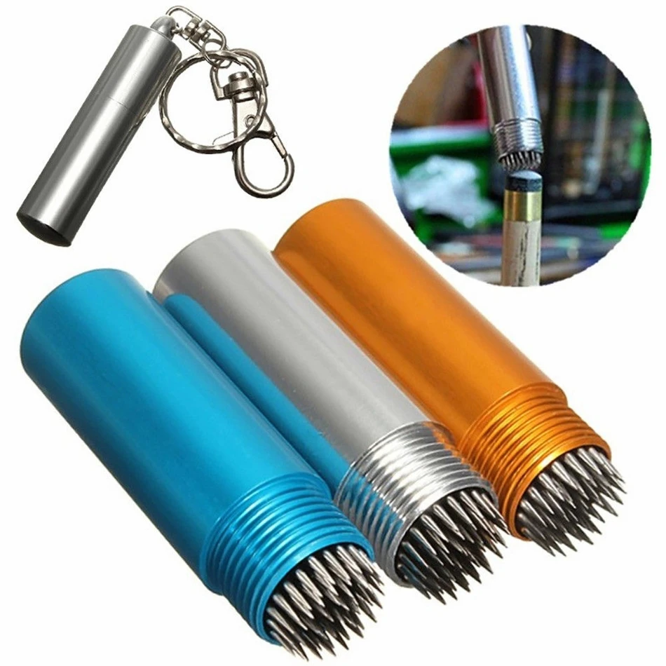 

Durable Snooker Cone-shape Pool Cue Tapper Billiard Cue Stick Tip Shaper Scuffer Tapper/Tip Prick Snooker Cue stick Repair Tool