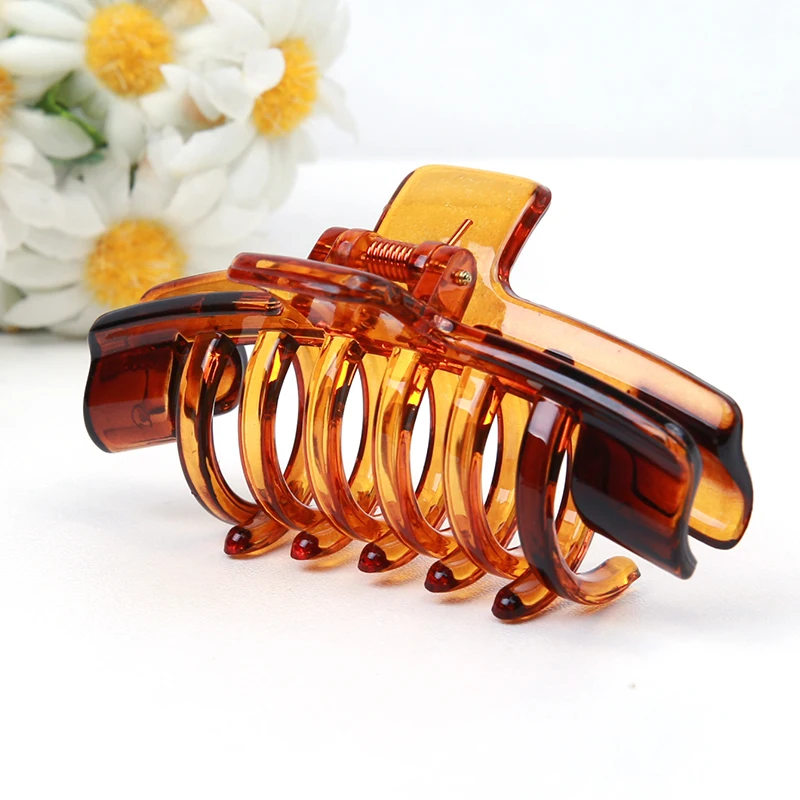 2017 Brand Quality Hair Claw Clips for women PVC Girls