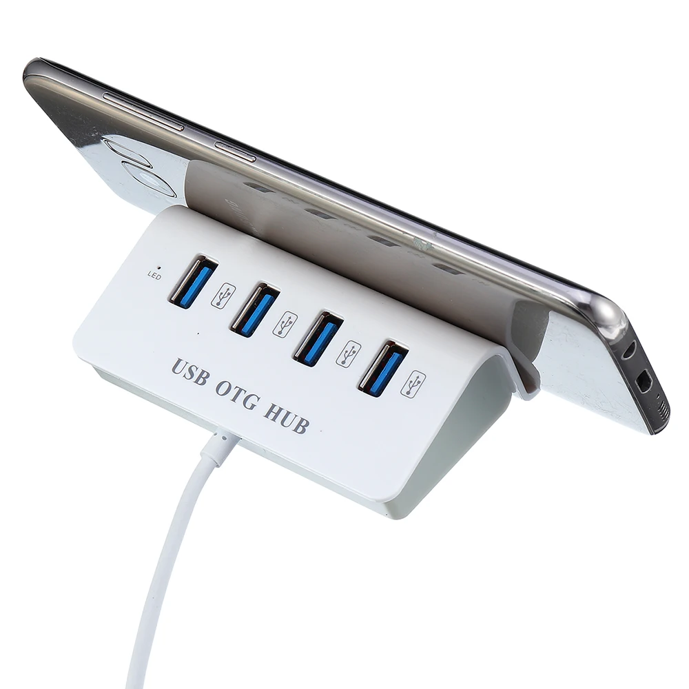 Bakeey 4 порта зарядное устройство адаптер type C USB 3,1 высокоскоростное расширение usb-хаб настольное зарядное устройство с держателем для samsung Xiaomi