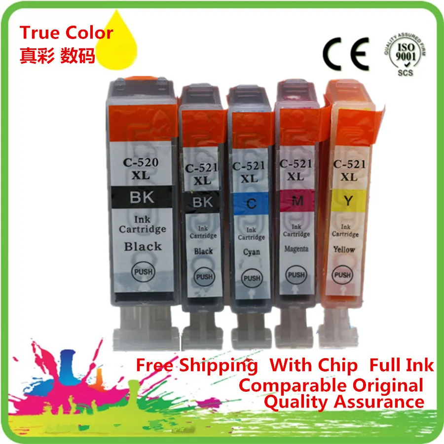 Запасные картриджи PGI 520 520BK PGI520 для фотографий Canon Pixma IP 3600 4600 4700 MX 860 870|cartridge for