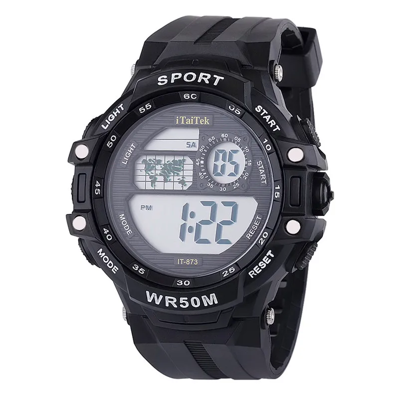 B Fashion High Quality Man Watch Luxury Men Analog Digital Military Sport LED Waterproof Wrist Watch Clock New hot sales XC - Цвет: B