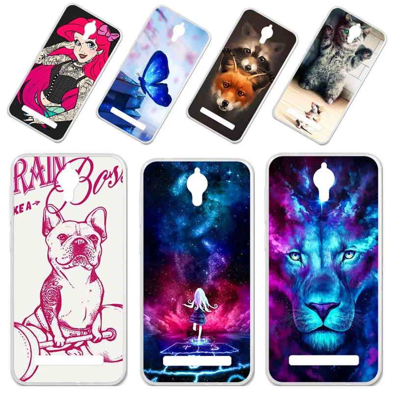 

Phone Case For TP-LINK Neffos Y6 Cases Silicone Animal Flower Bumper On The For TP-LINK Neffos Y5i TP804A Cover Fundas Coque