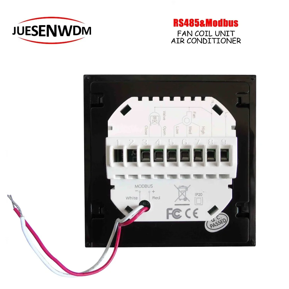 95 240VAC 24VAC 2 трубы умная температура отопления охлаждения термостат Modbus & RS485 RTU