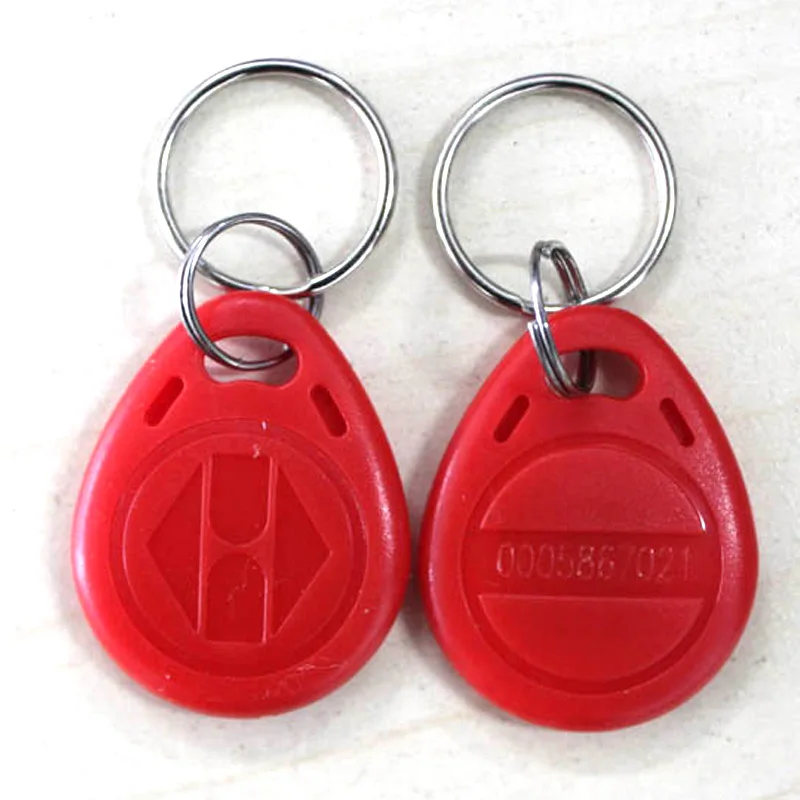 

10pcs RFID Key Fobs Token Tags EM4100 Durable Waterproof Keychain ID Card Read LSMK99
