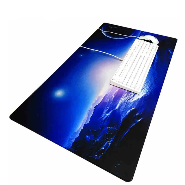 Large Gaming Mouse Pad 100x50x0.2 CM Rubber Mousepad Locking Edge Mouse
