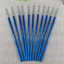 6 шт./компл. тонкая ручная Краски ed ручка чертежная ручка художественная ручка Высококачественная Нейлоновая Щетка для волос разбросаны не раздвоенный Краски щетка