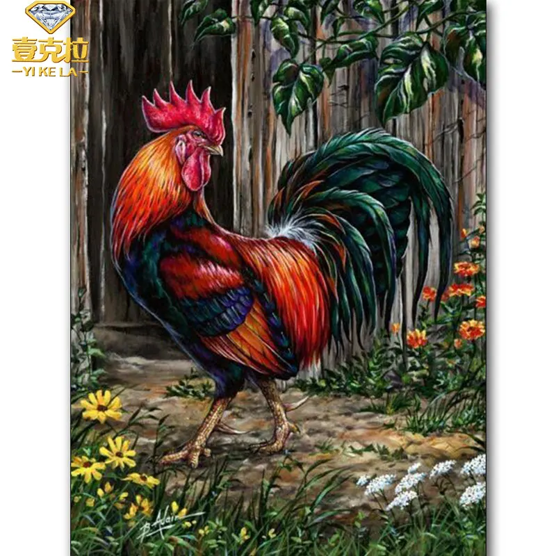 

Cock 5D Diamond Painting Diy Diamond Embroidery Animals Diamond Mosaic Pasted Cross Stitch Craft Needlework gift