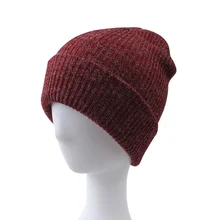 Fashion Knitted Women Man Beanie Solid Cotton Women Skullies Hat Casual Autumn Adult Beanie Hat Hip Hop Beanie Skullies Hat