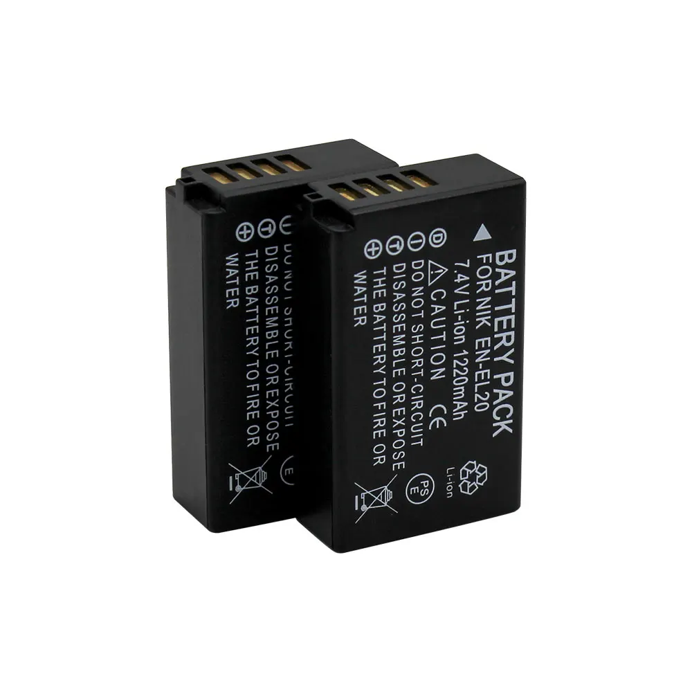 5x Camera Battery EN EL20 ENEL20 EN EL20 for Nikon Coolpix A J1 J2 J3