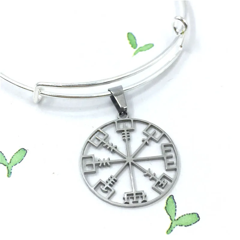 10 шт./лот Vegvisir ожерелье викинга Runic Bookmark браслет Компас Брелок Эмблема Asatru Talisman